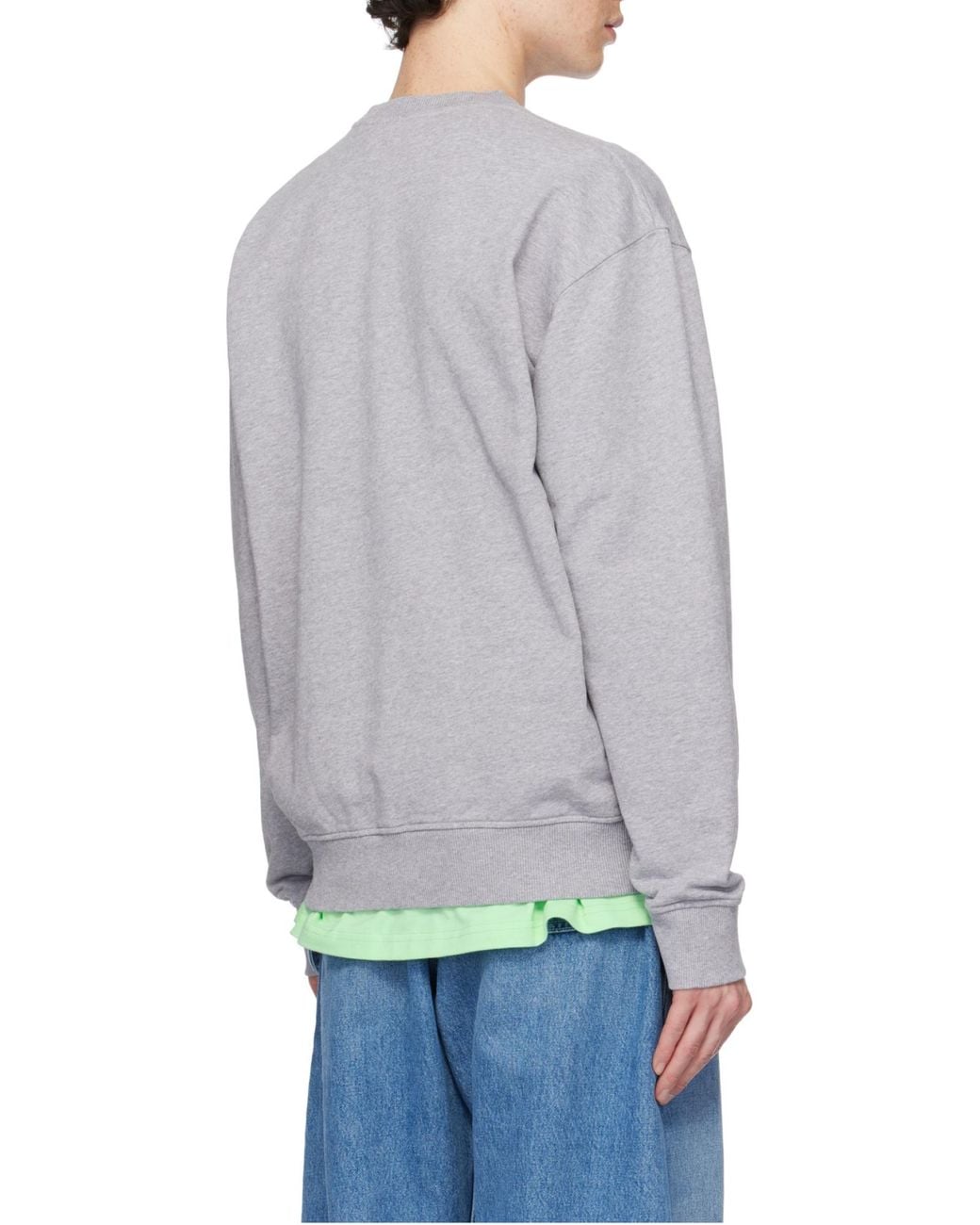 J.W. Anderson Gray Jw Anderson Logo Embroidered Sweatshirt for men