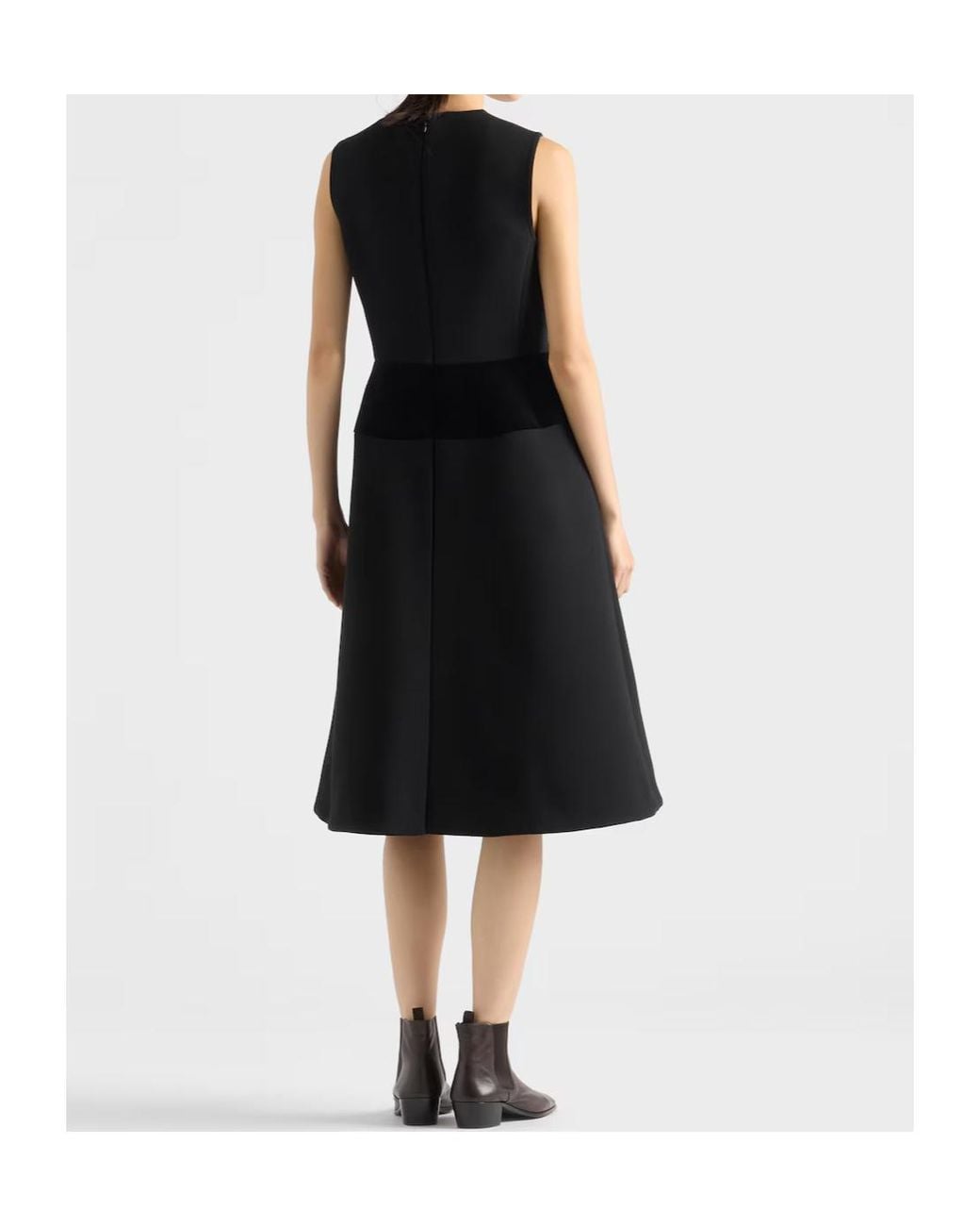 Prada Black Natté Fabric Dress