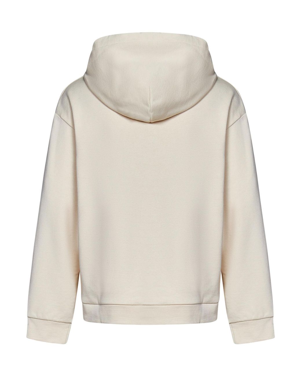 Alanui White Cream-Colored Organic Cotton Hoodie for men