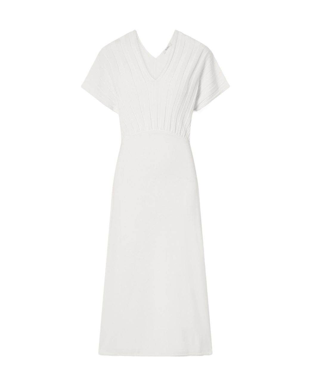 Max Mara White Short-Sleeved Dress