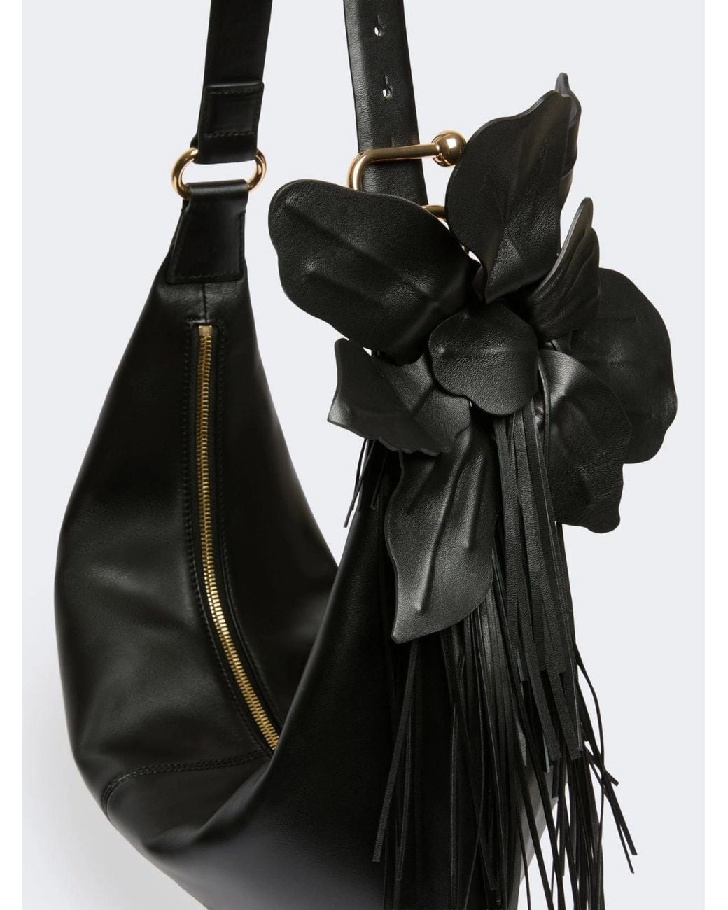 Sportmax Black Spsbruno Zipped Shoulder Bag