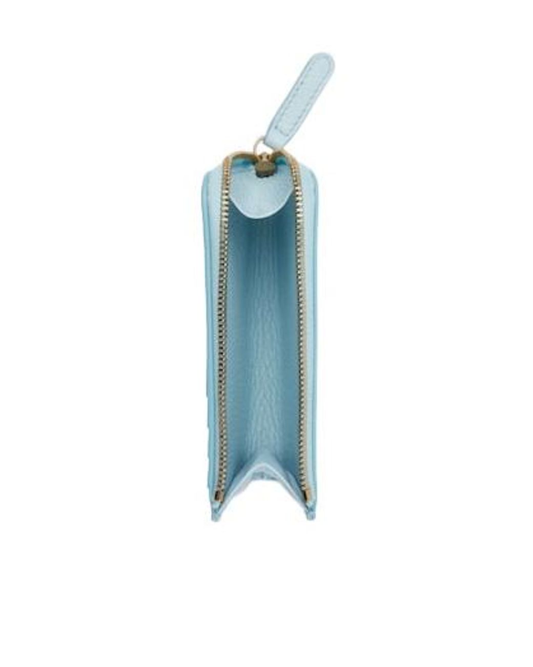 Gucci Blue Gg Emblem Zip Card Case