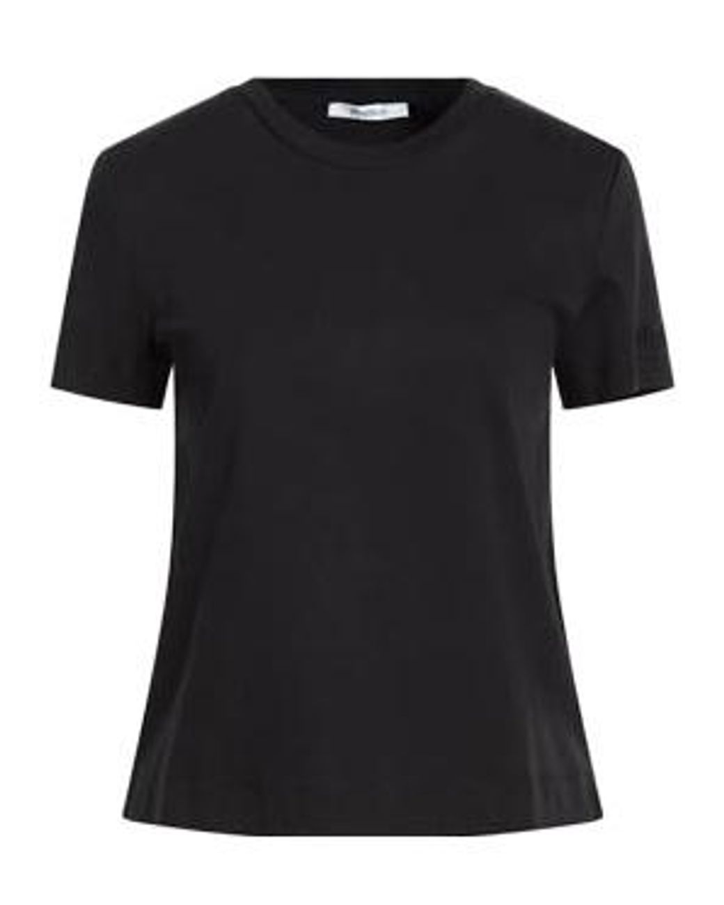 Max Mara Black Solid Color Basic T-Shirt