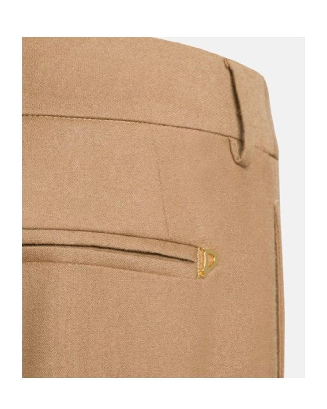 Dondup Natural Wool Pleated Casual Trousers