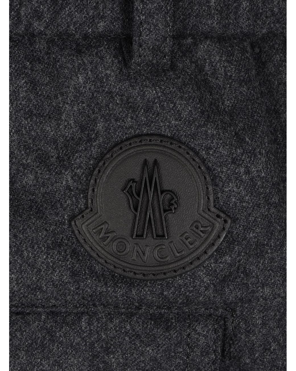 Moncler Gray Flannel Tailored Trousers for men