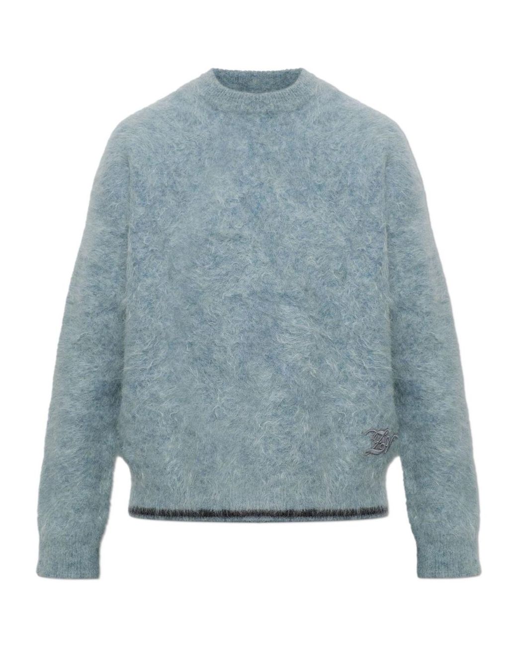 Zadig & Voltaire Blue Markuz Fuzzy Knitted Sweater