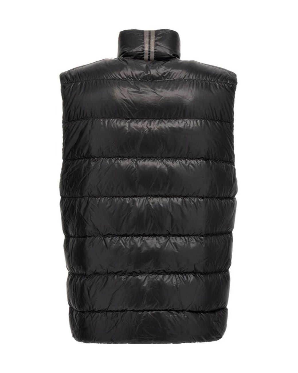Canada Goose Black Stand Collar Sleeveless Down Vest for men