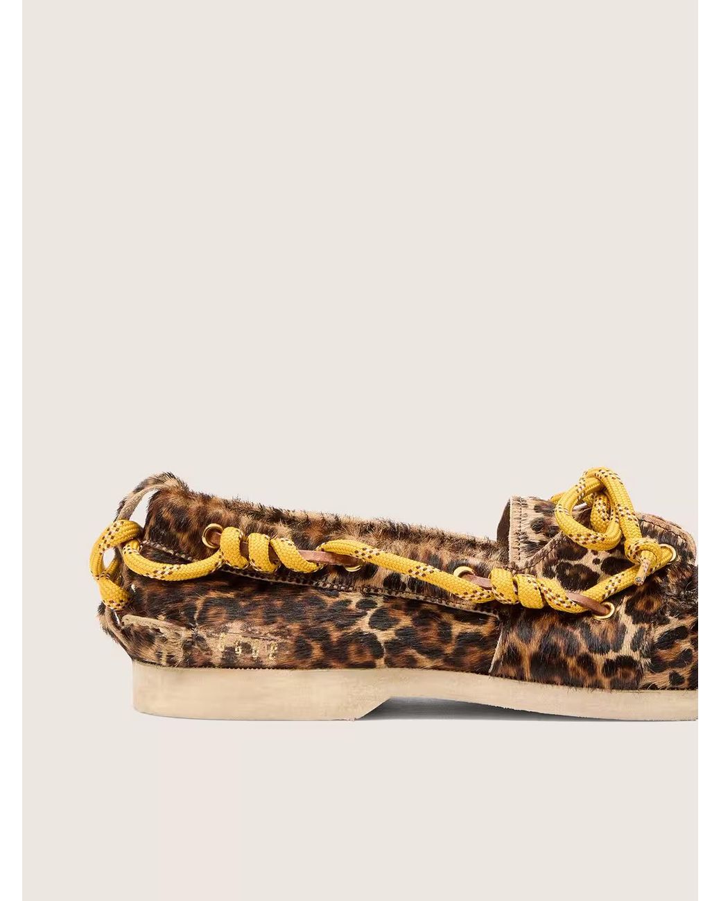 Golden Goose Deluxe Brand Brown Leopard Printed Cruise Loafers