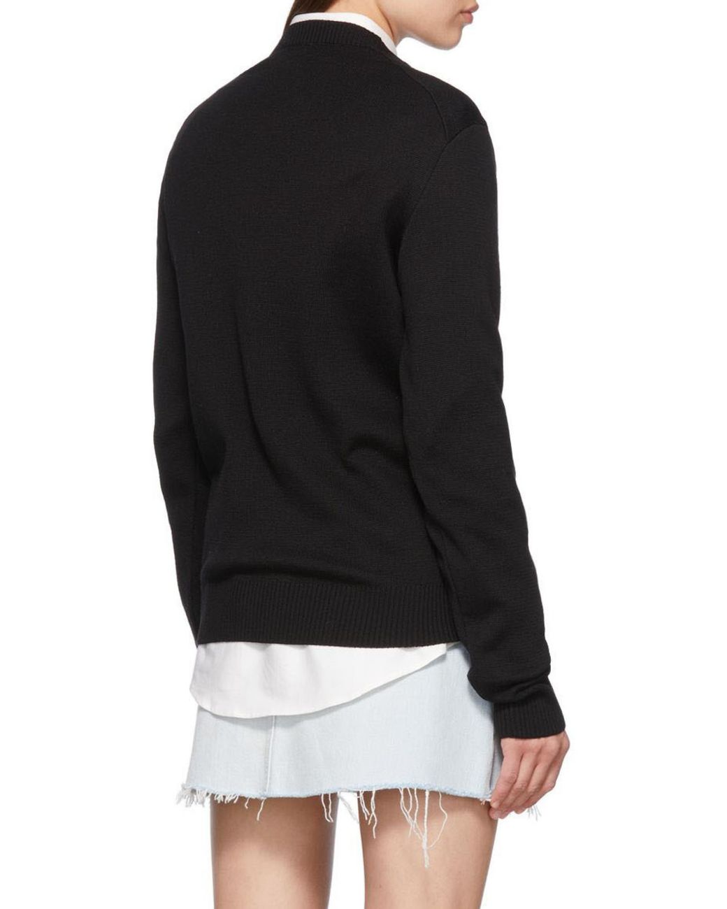 AMI Black Ami De Coeur Knitted Jumper for men