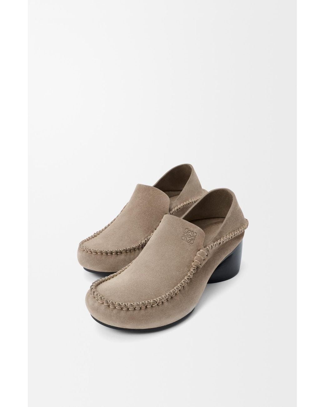 Loewe Gray Oval Loafer