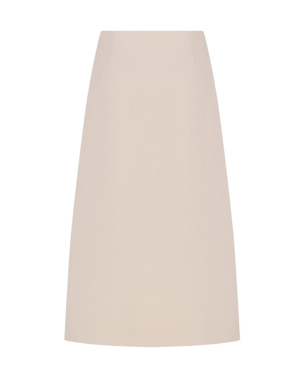 Dior Natural Mid-Length Flared Skirt