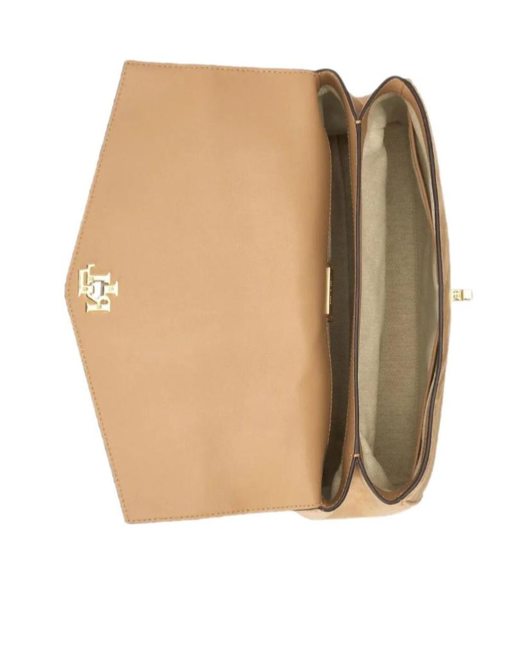 Ralph Lauren Brown Small Farrah Suede Tote Bag