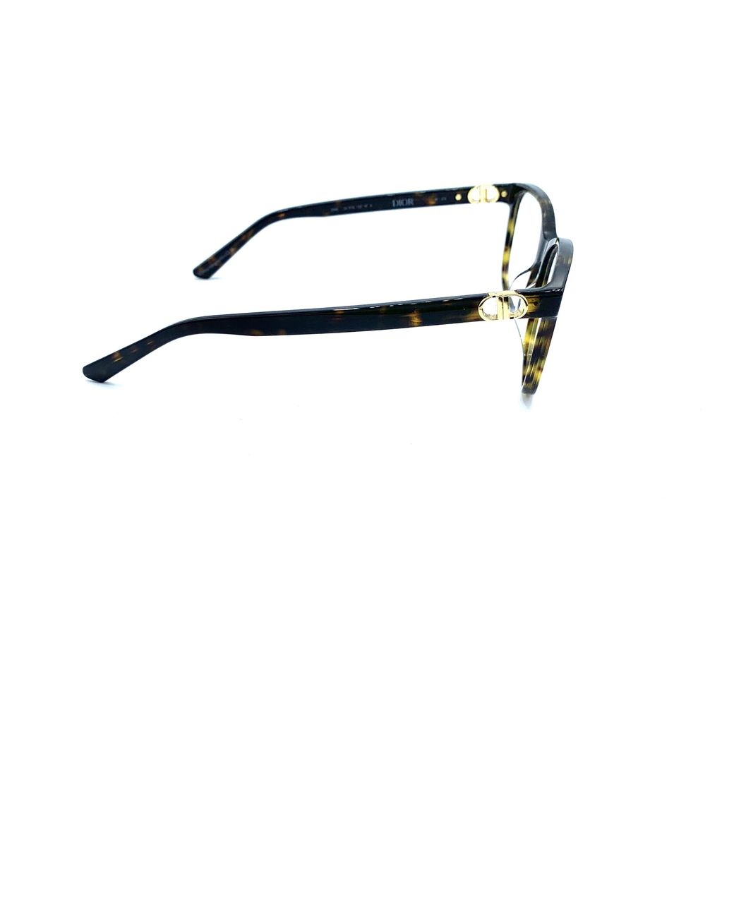 Dior White Montaigne Square-Frame Glasses