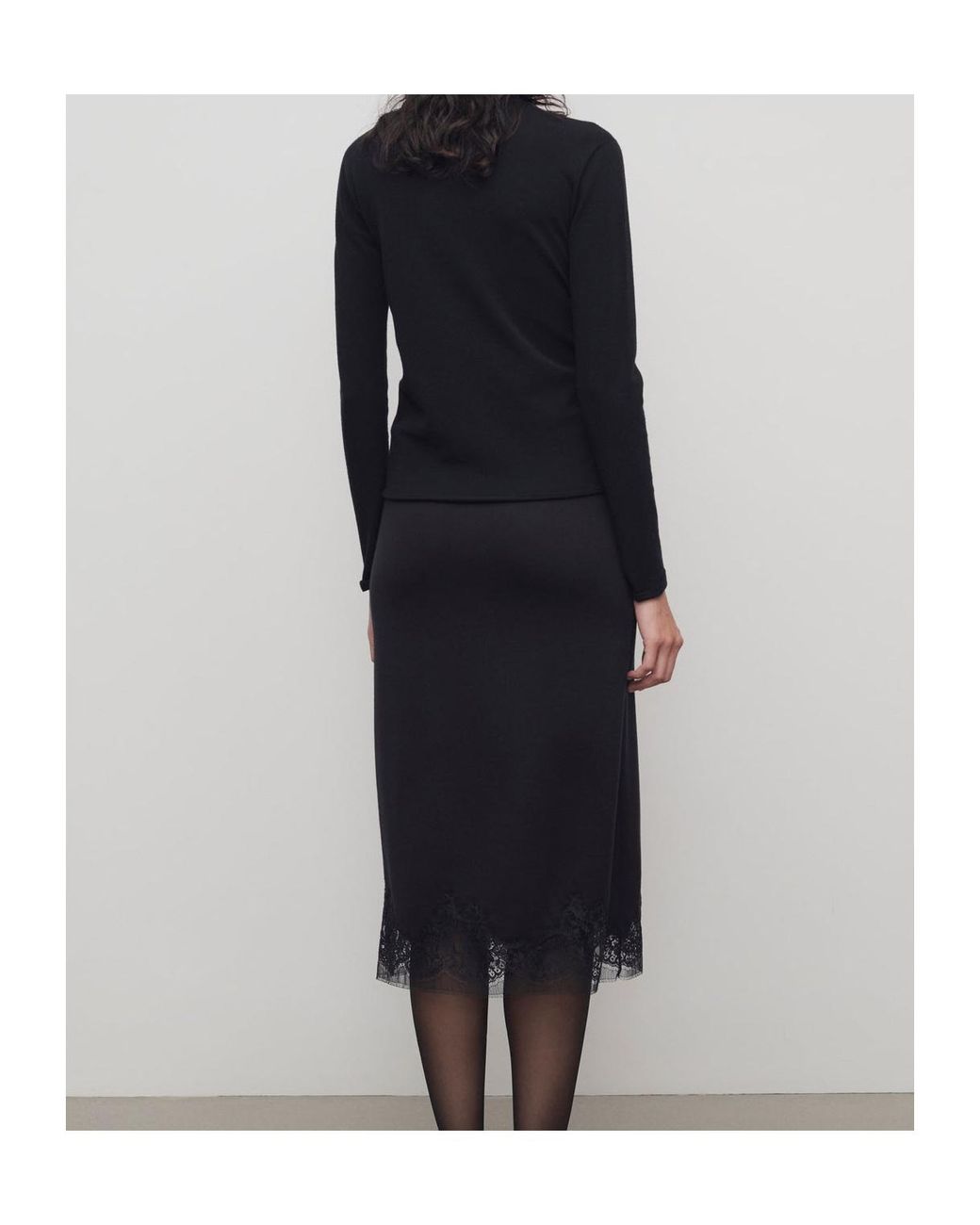 The Row Black Mea Skirt