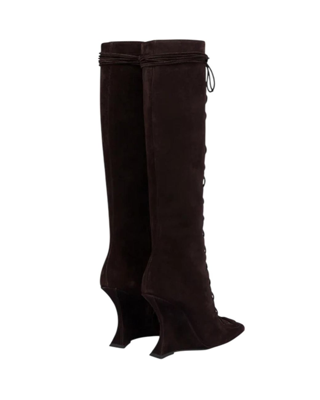 Paris Texas Black Nina Lace-Up Boots