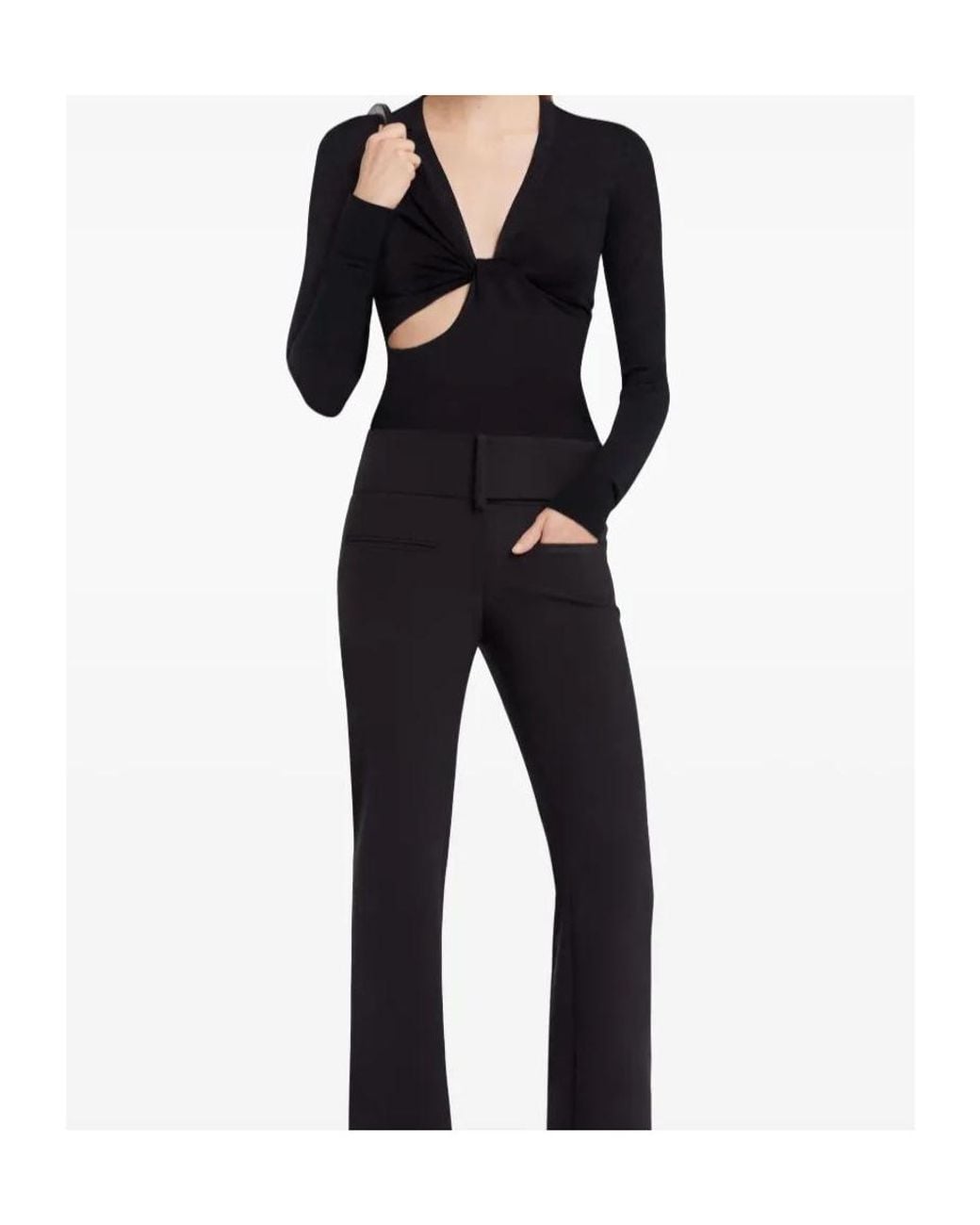 Courreges Blue Twist-Detailing Shirt