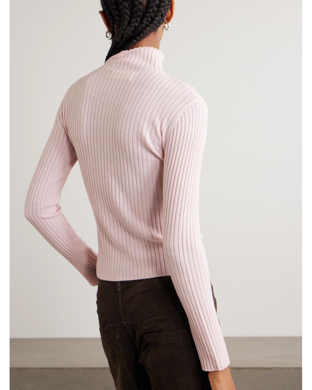 arch4 Pink Turtleneck Sweater