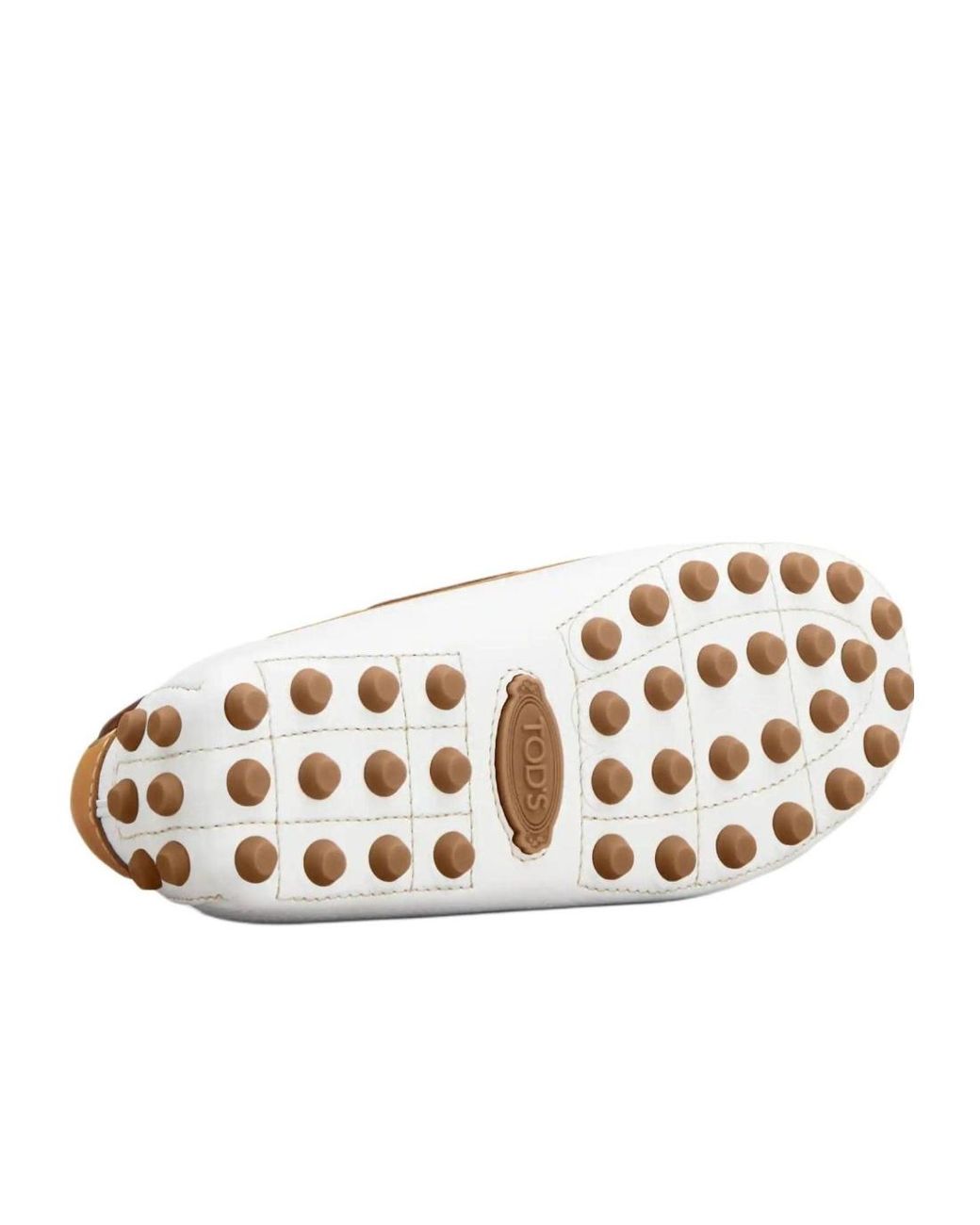 Tod's White Boat Gommino Bubble Shoes