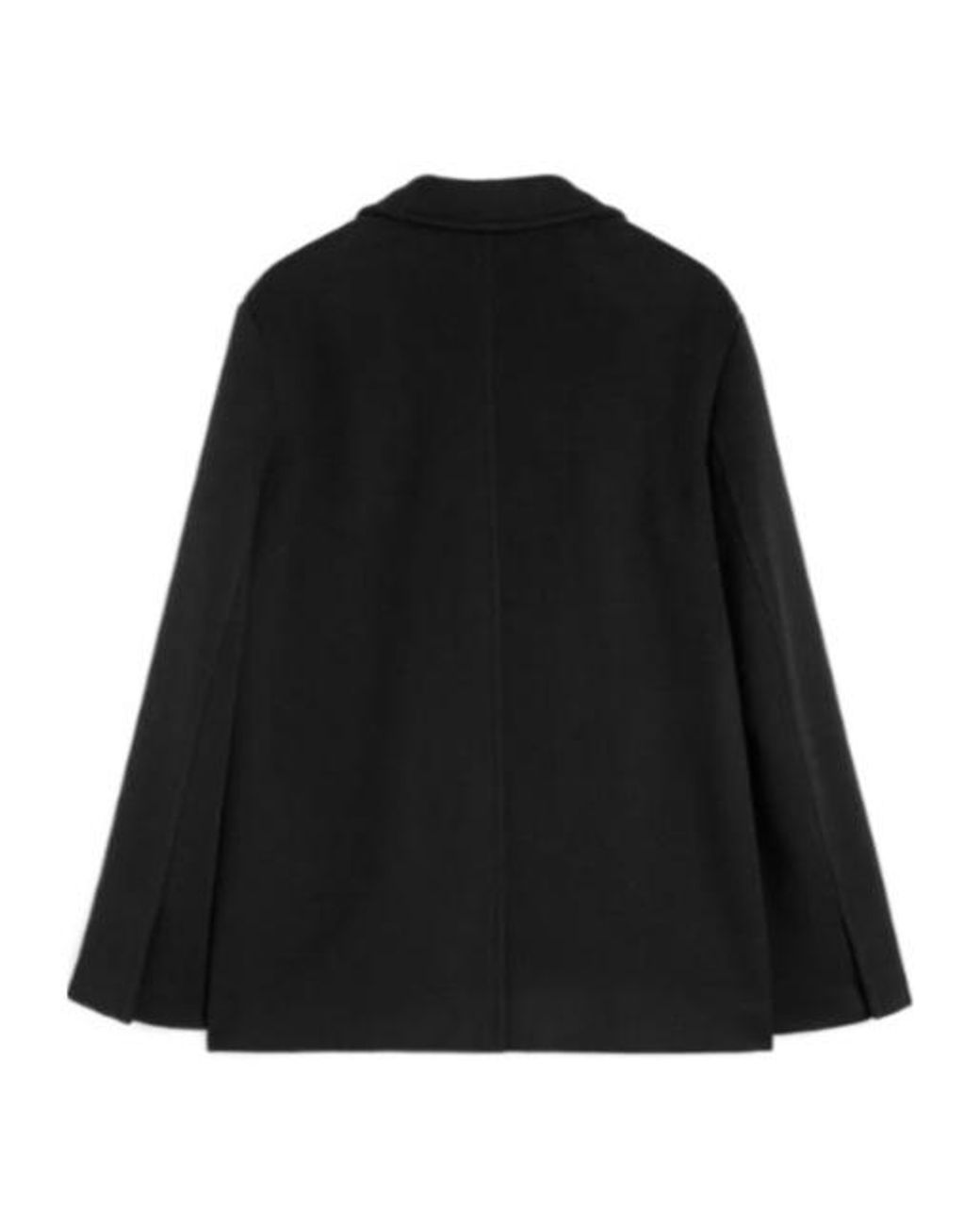 Jil Sander Black Concealed Fastened Coat