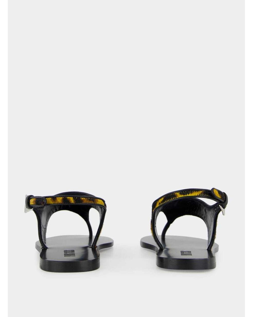 Paris Texas Multicolor Leopard-Print Flat Sandals