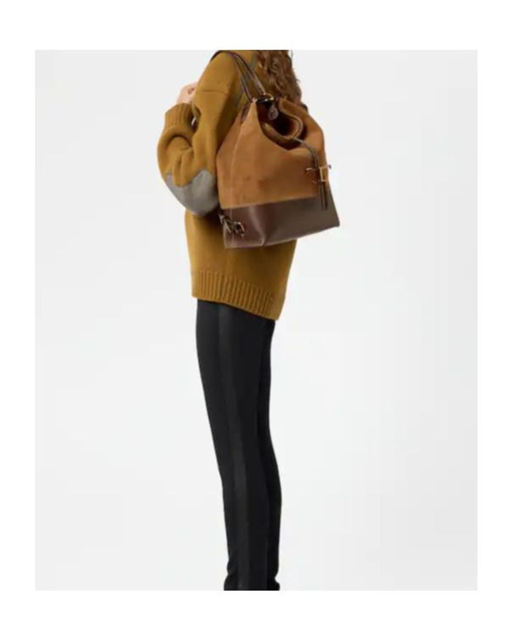Tod's Brown T Timeless Shoulder Bag