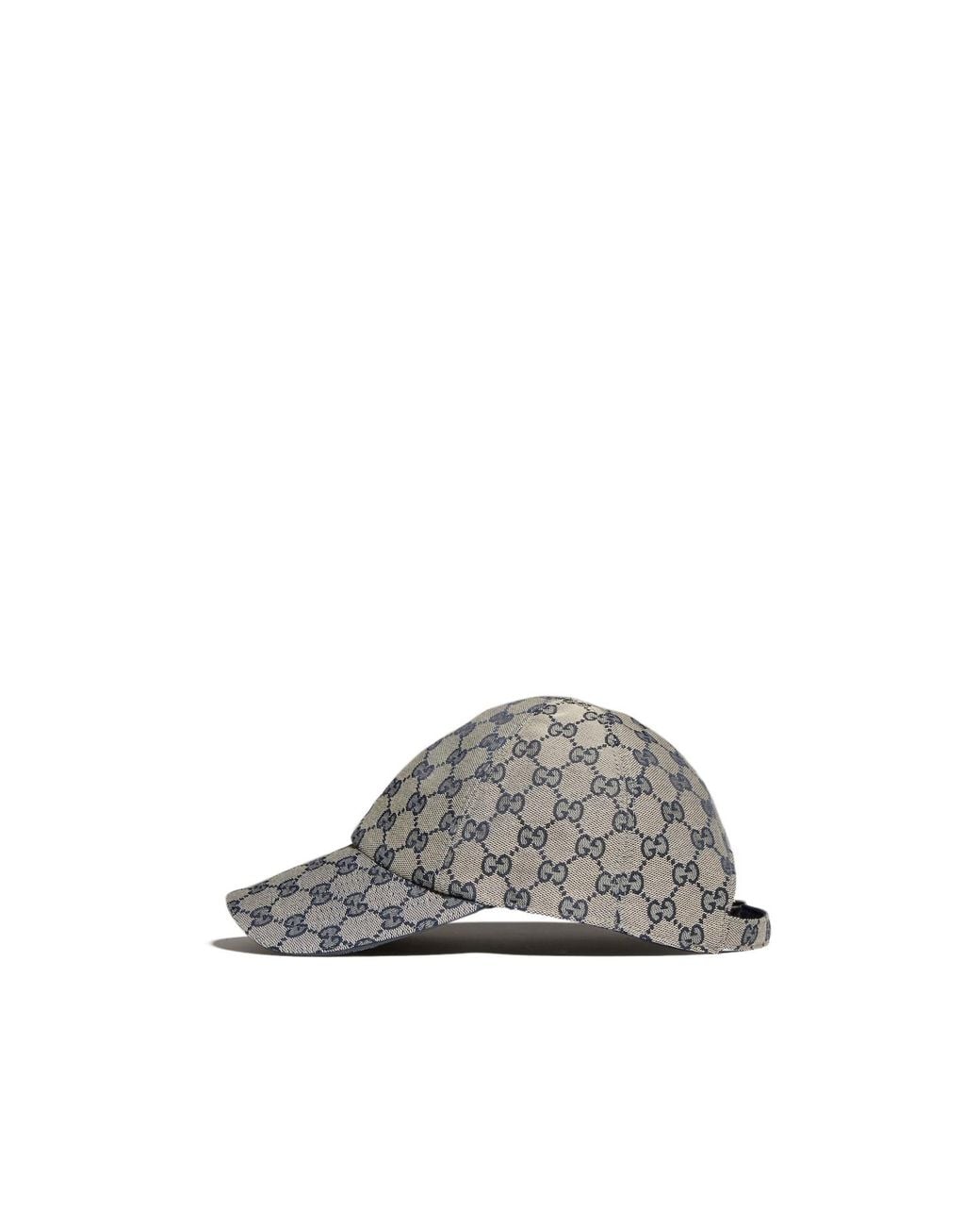 Gucci Gray Gg Cotton Canvas Baseball Hat