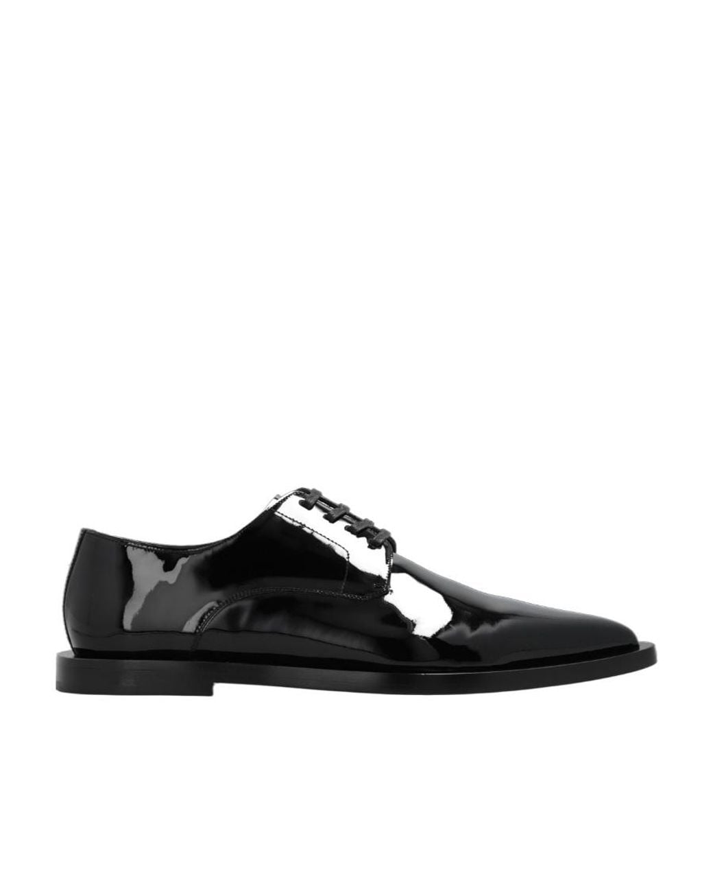Dolce & Gabbana Black Pointed-Toe Derby Shoes for men