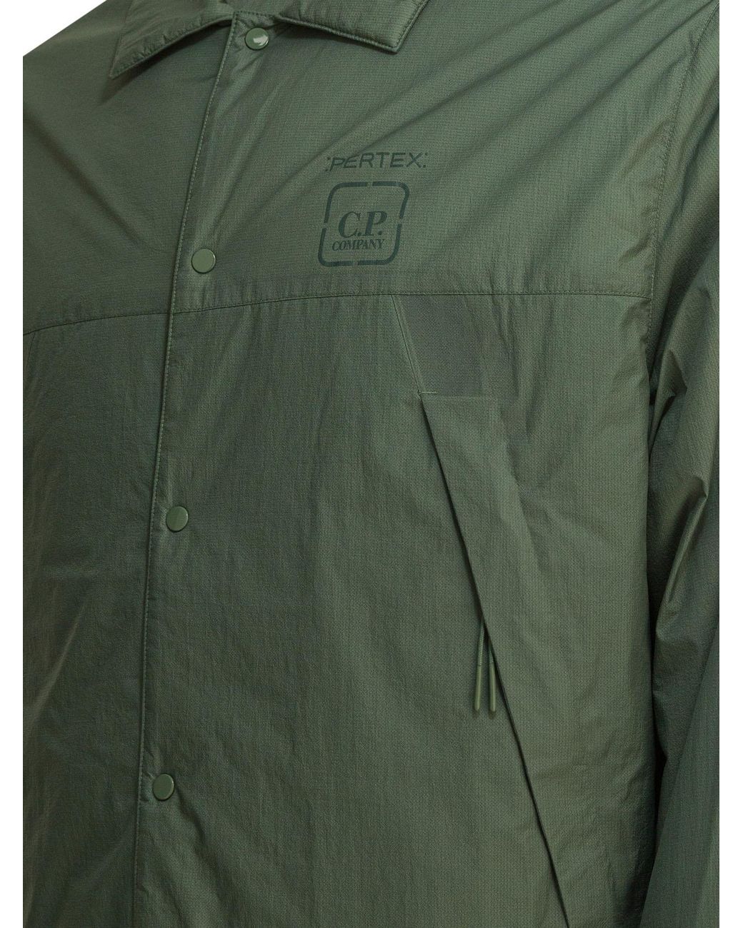 C P Company Green Metropolis Pertex Overshirt Jacket for men
