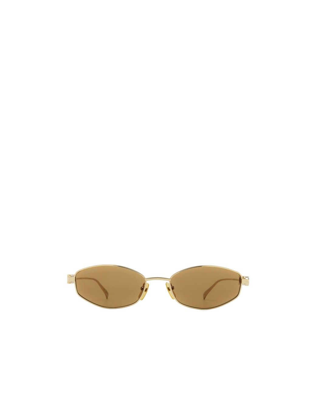 Gucci Metallic Eyewear Oval Frame Sunglasses