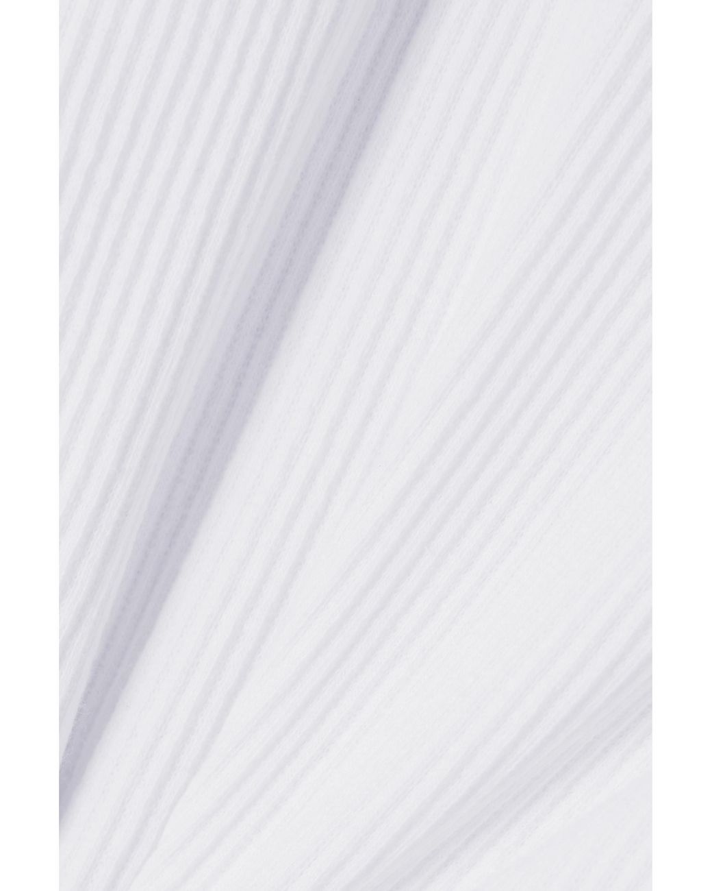 Frankie Shop White Minimalist Crop Top