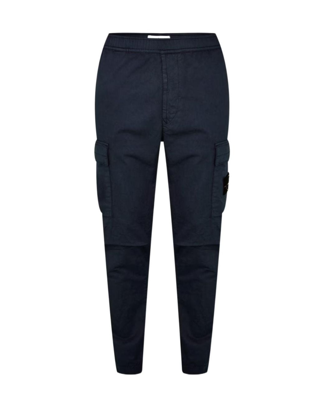 Stone Island Blue Raso Cargo Trousers for men