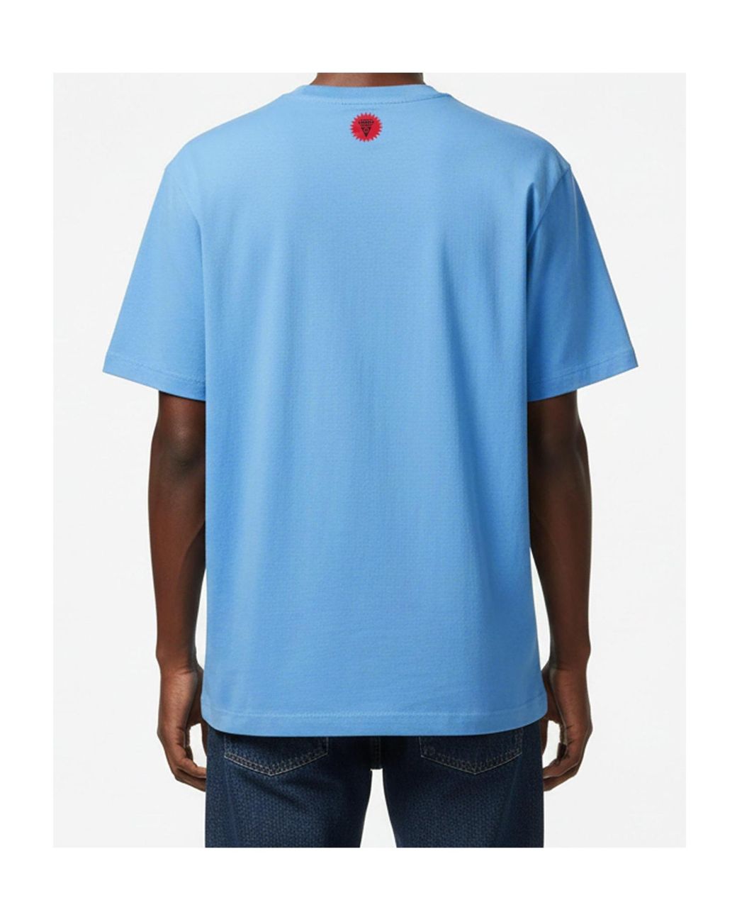 ICECREAM Blue Crew Neck Short-Sleeved T-Shirt for men