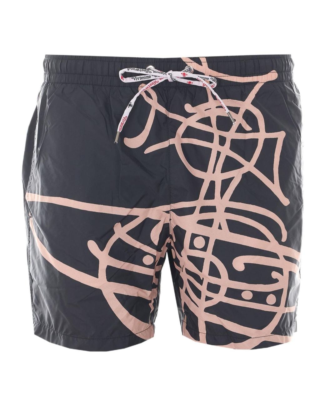 Vivienne Westwood Blue All Over Print Swim Shorts for men