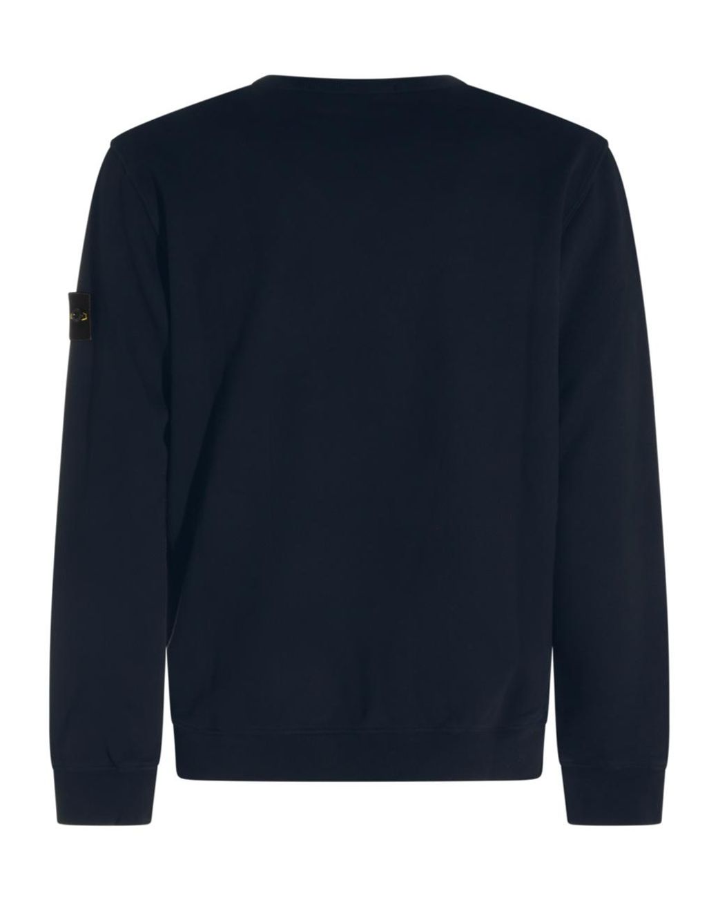 Stone Island Blue Compass Patch Crewneck Sweatshirt for men