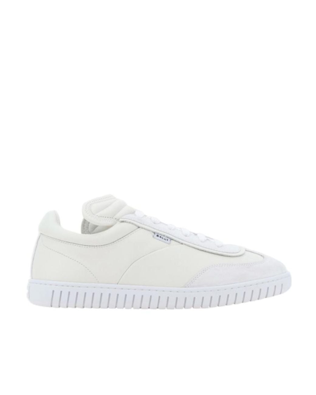 Bally White Logo Patch Detail Low-Top Sneakers for men
