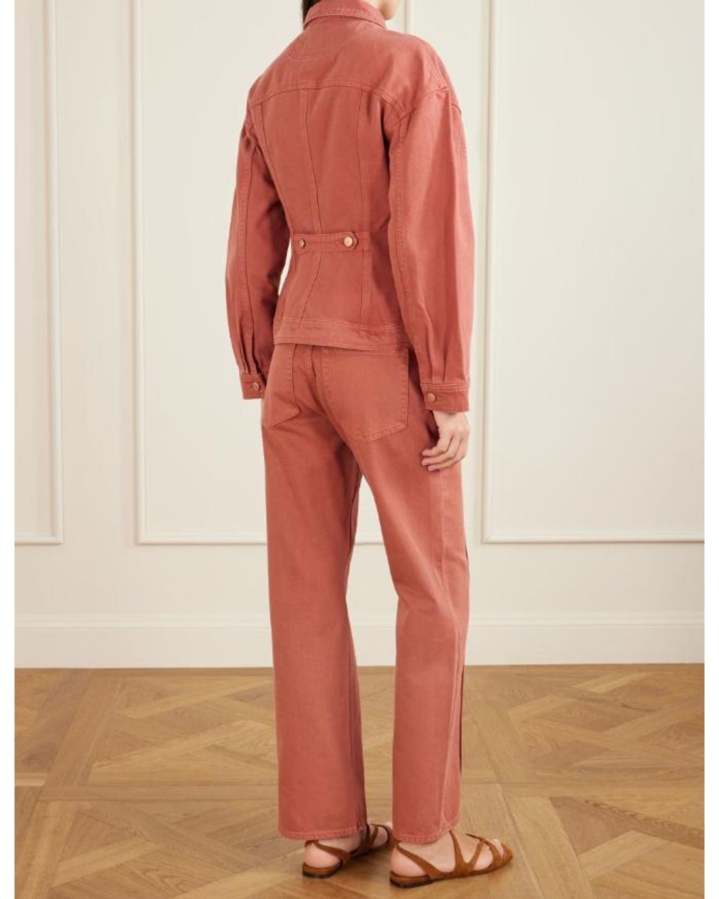 Ulla Johnson Pink Lace-Up Jacket