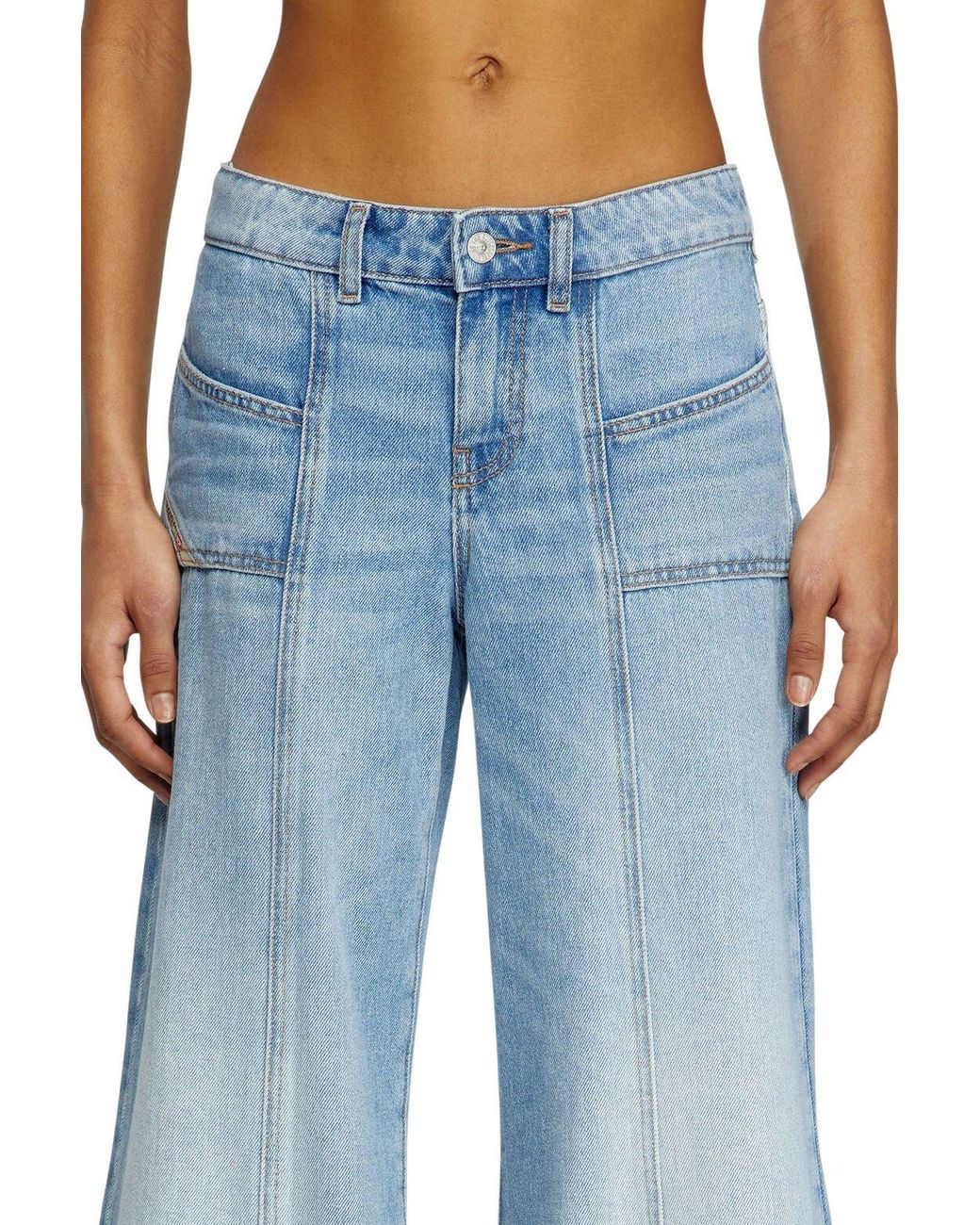 DIESEL Blue D-Akii Flared Jeans