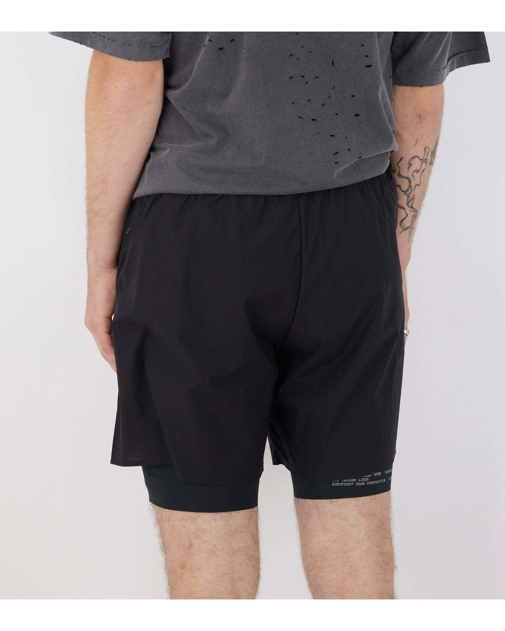 Satisfy Black Quick-Drying Shorts for men