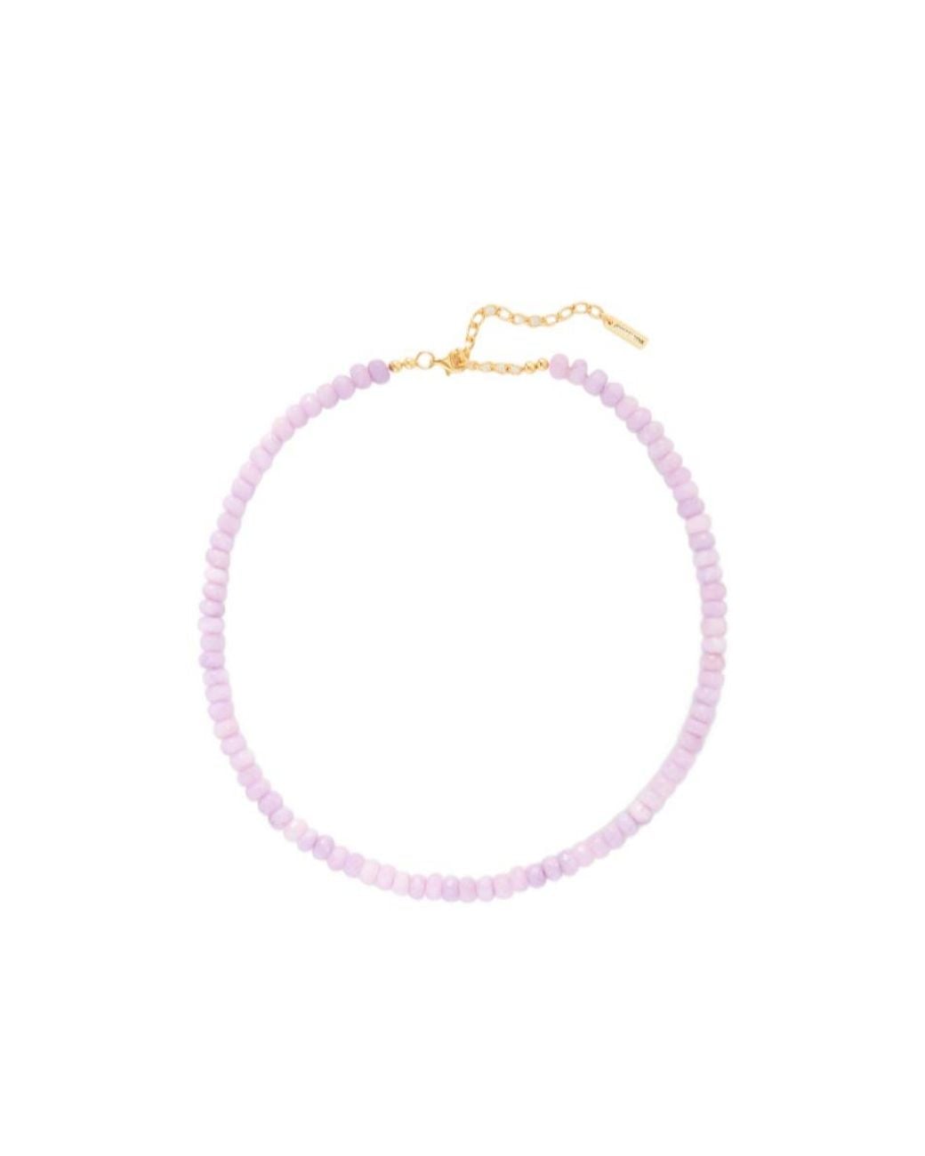 Jennifer Behr White Tone Jade Necklace