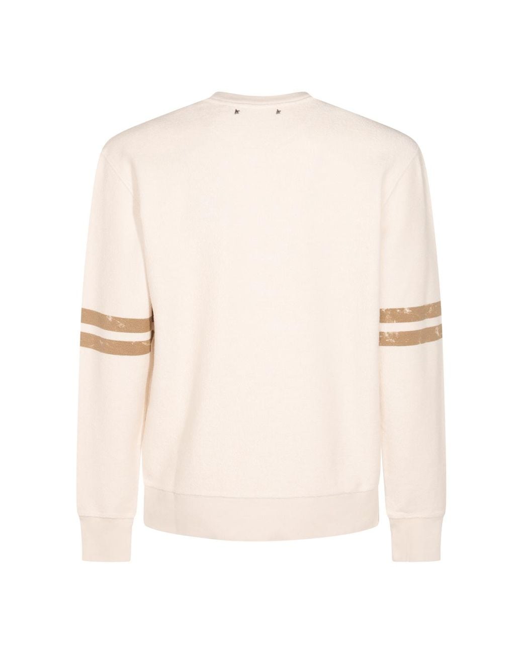 Golden Goose Deluxe Brand White Logo Printed Crewneck Sweatshirt for men