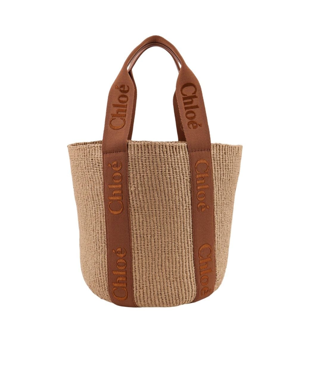 Chloé Brown クロエ ウッディ ラージ バスケット バッグ