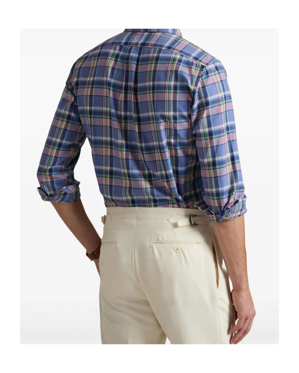 Polo Ralph Lauren Blue Checked Shirt for men