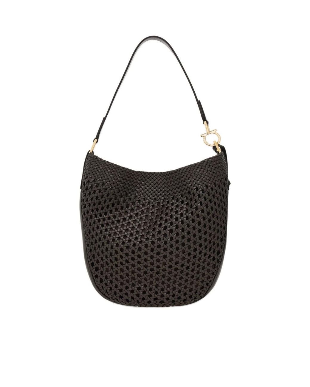 Ferragamo Black Hobo Bag (M)