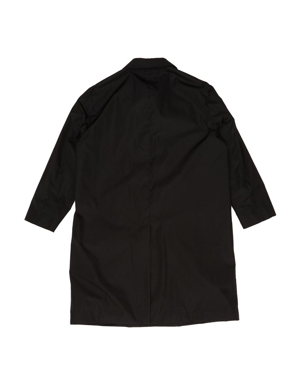 Jil Sander Black Single-Breasted Long-Sleeved Overcoat for men
