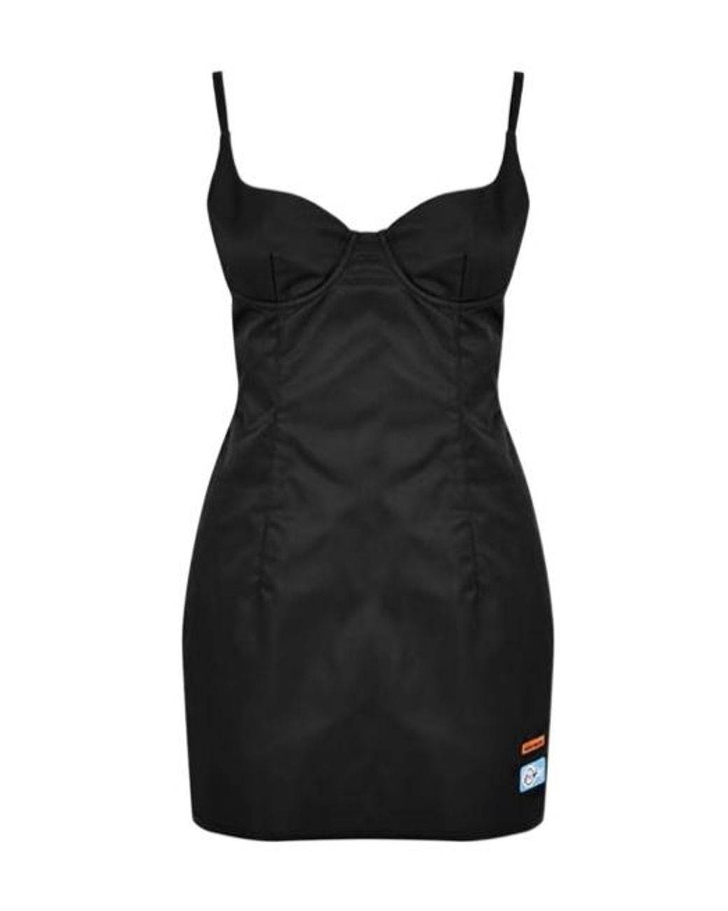 Heron Preston Black Suspender Dress