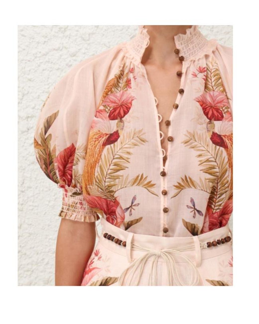Zimmermann Pink Ascension Billow Blouse