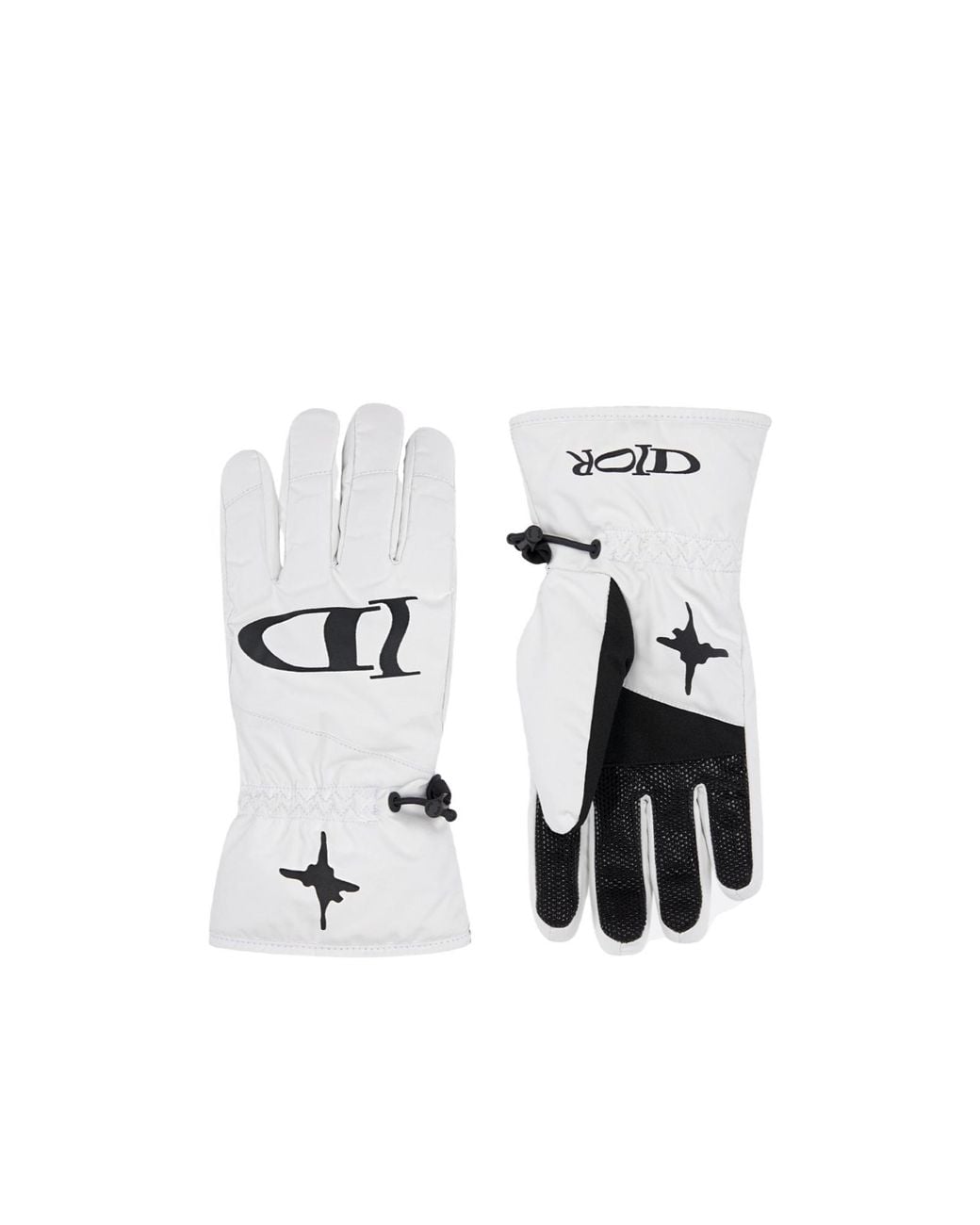 Dior White And Lewis Hamilton Ski Gloves for men