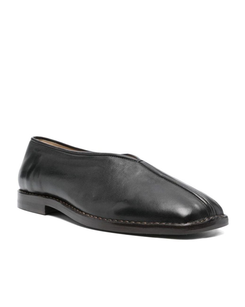 Lemaire Black Slip-On Loafers for men