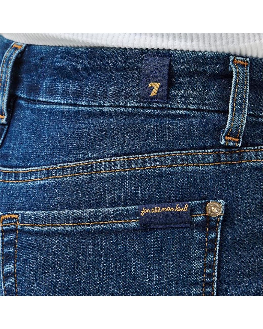 7 For All Mankind Blue Bootcut Jeans