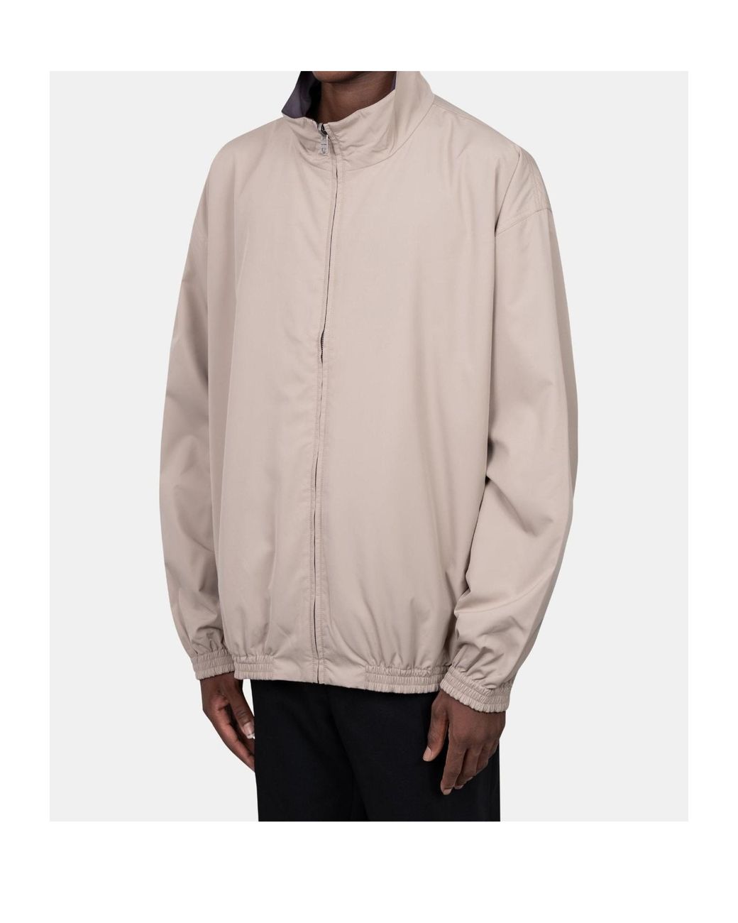 Acne Natural High Neck Zip-Up Jacket for men